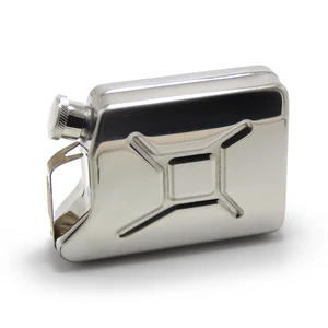 Image of New Design Customized Stainless Steel Flagon Kettle Portable Metal Keychain Mens Choice Whisky Liquid Hip Flask Stainless Steel