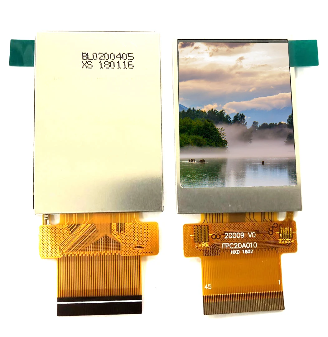 Youritech custom 2.0inch TFT screen factory price full viewing angle lcd display with driving IC ST7789V MCU interface display
