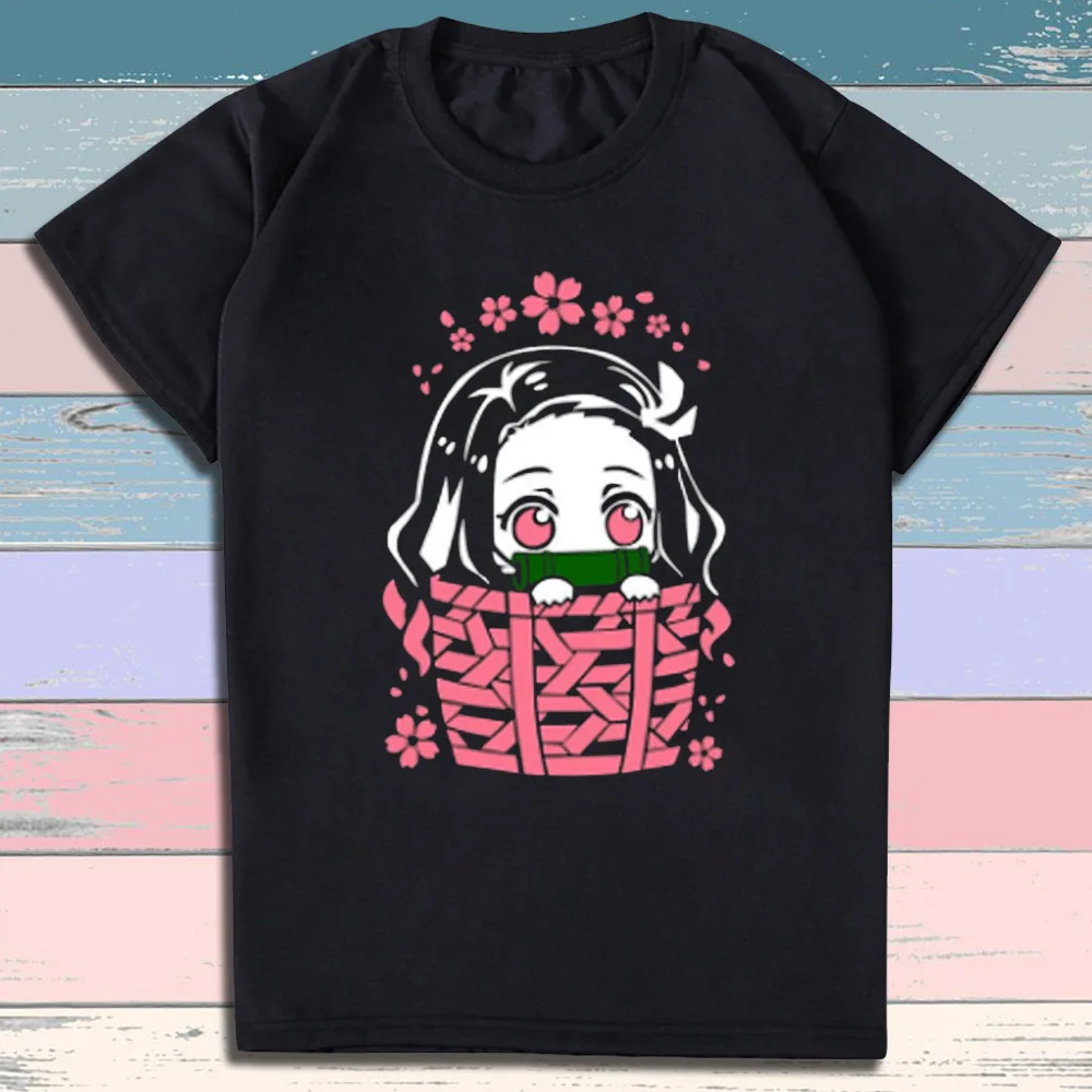 

ETSY Explosive Demon Slayer Printing T-shirt Unisex Japanese Anime Manga Short Sleeve Street Trendy