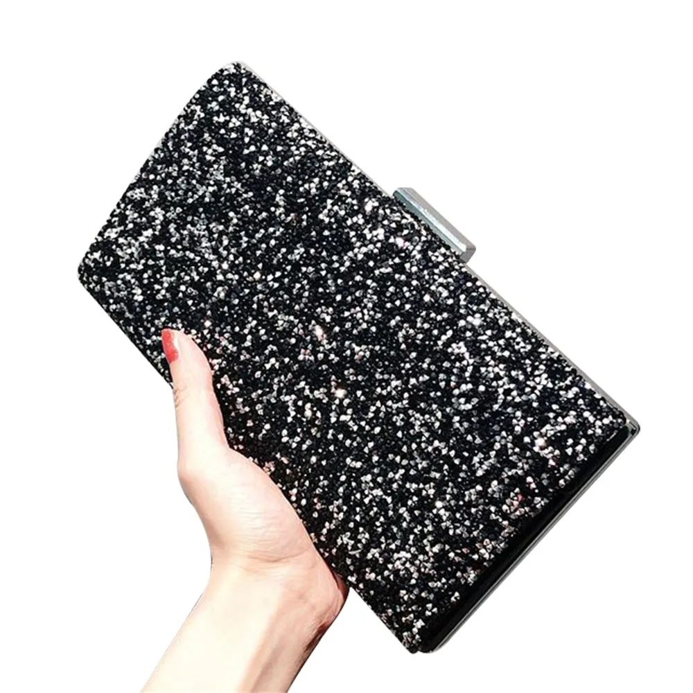 

Fashion bag qipao dress matching with diamond-encrusted glitter