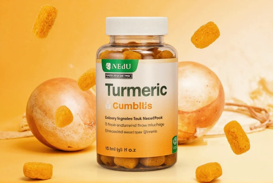 Turmeric root and gummy supplements comparison