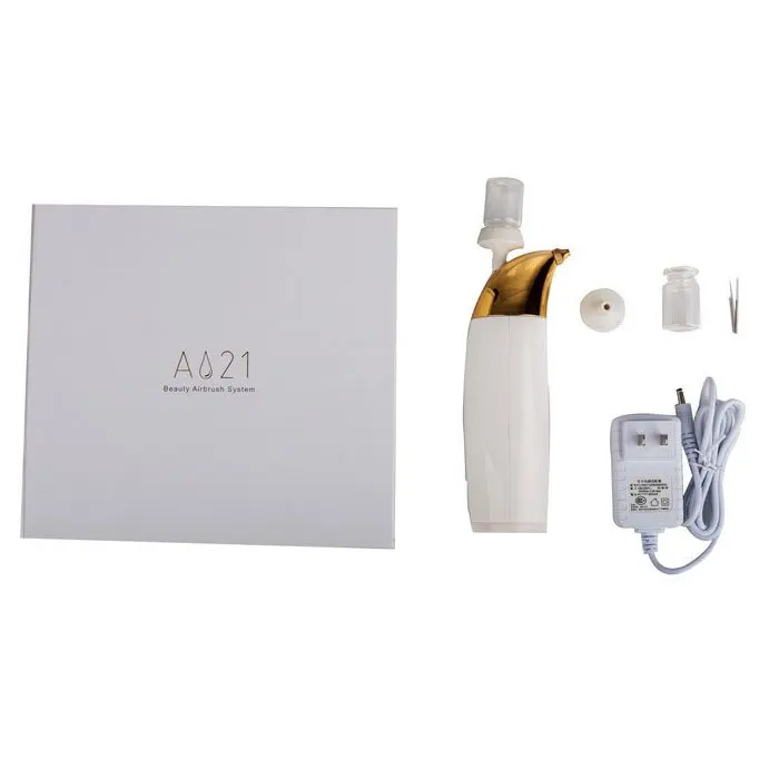 

A021 brand name makeup kit for airbrush essence and lotion, Whtie/black skin care airbrush