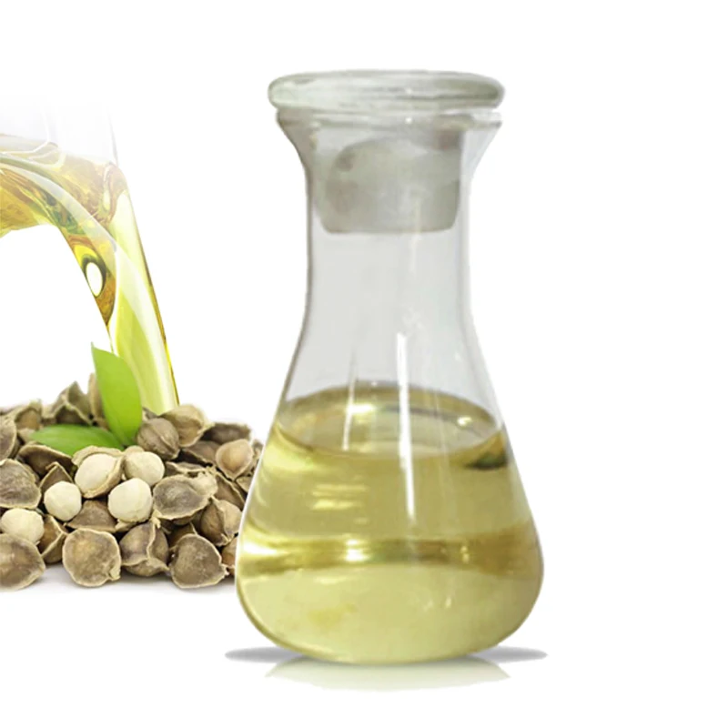 

Supply Wholesale Natural Moringa Seed Essential Oil, Light yellow color