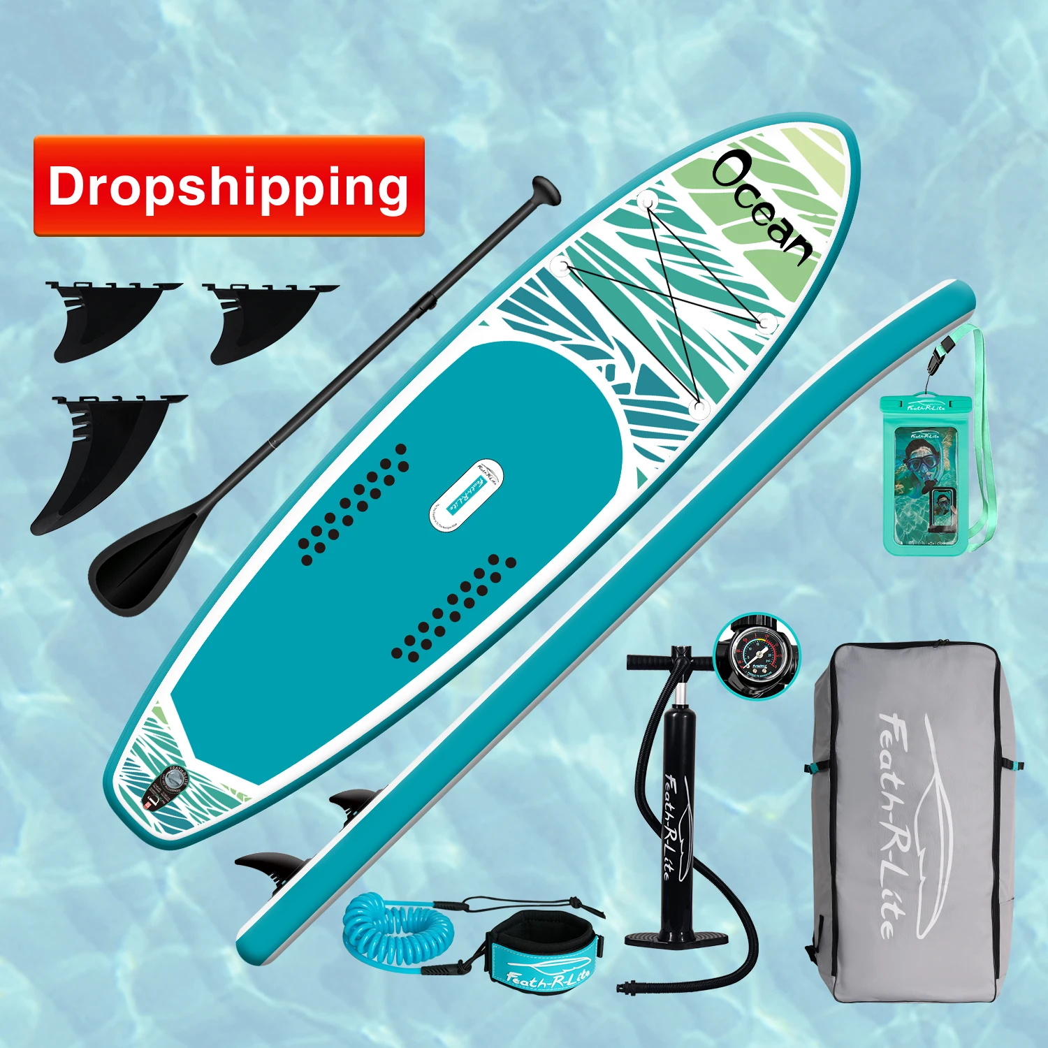 

FUNWATER Dropshipping OEM sup paddle standup paddle board paddel board surfing board inflatable sup