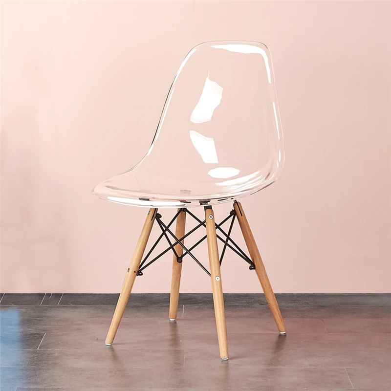 
home living dining room restaurant sillas PC plastic chair with chrome steel legs metal frame pc seat 