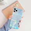 OEM Soft Silicone Case White Squishy phone Electroplated Geometric for iphone 7 11xsmax Marble Back Cover with high quality