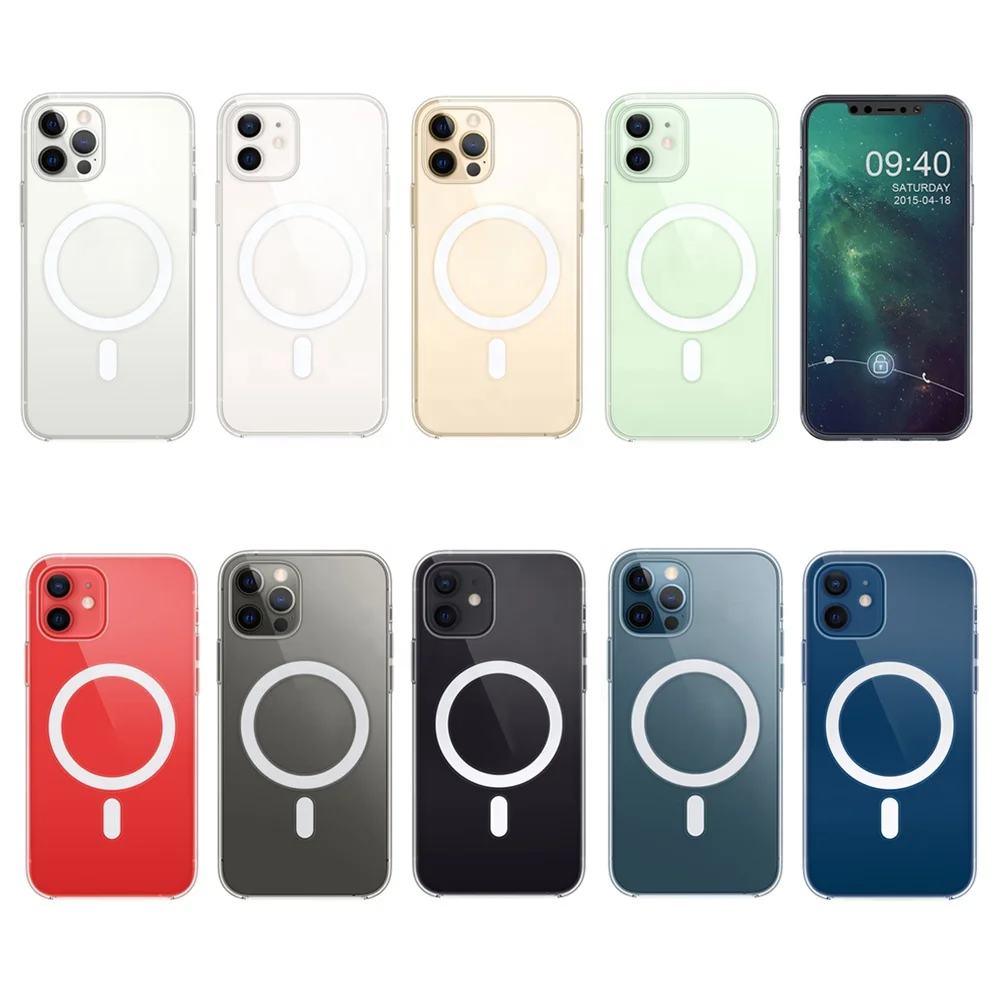 

2020 Magnetic Adsorption Cell Phone Case Magsafing For iPhone 12 Mini/ 12/12 Pro Max