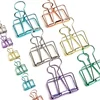 Skeleton clip binder clips custom good quality 19 32 51 mm colorful metal long binder clip