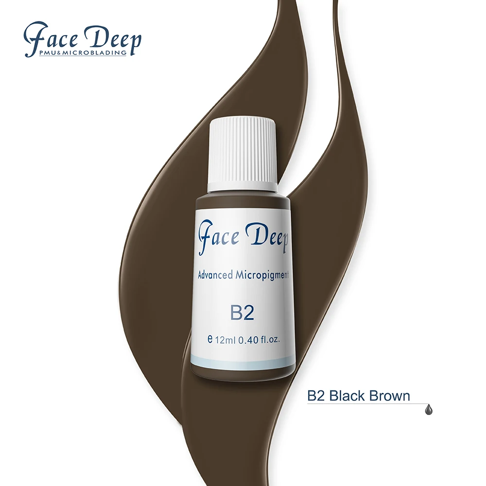 

semi-permanent High Color Saturation Semi Cream Pigments BO Jet Black Tattoo Ink For Eyebrow