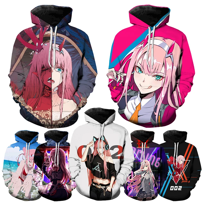

Anime Character Zero Two 3D Printed Hoodies for Men New Fashion Harajuku Oversize Pullover Casual 3D Printed Hoodies From Men