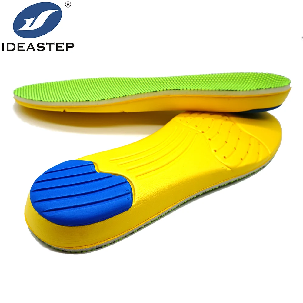 

Ideastep Memory Foam Insoles Comfortable Excellent Soft Inserts for Shoes., Green + yellow