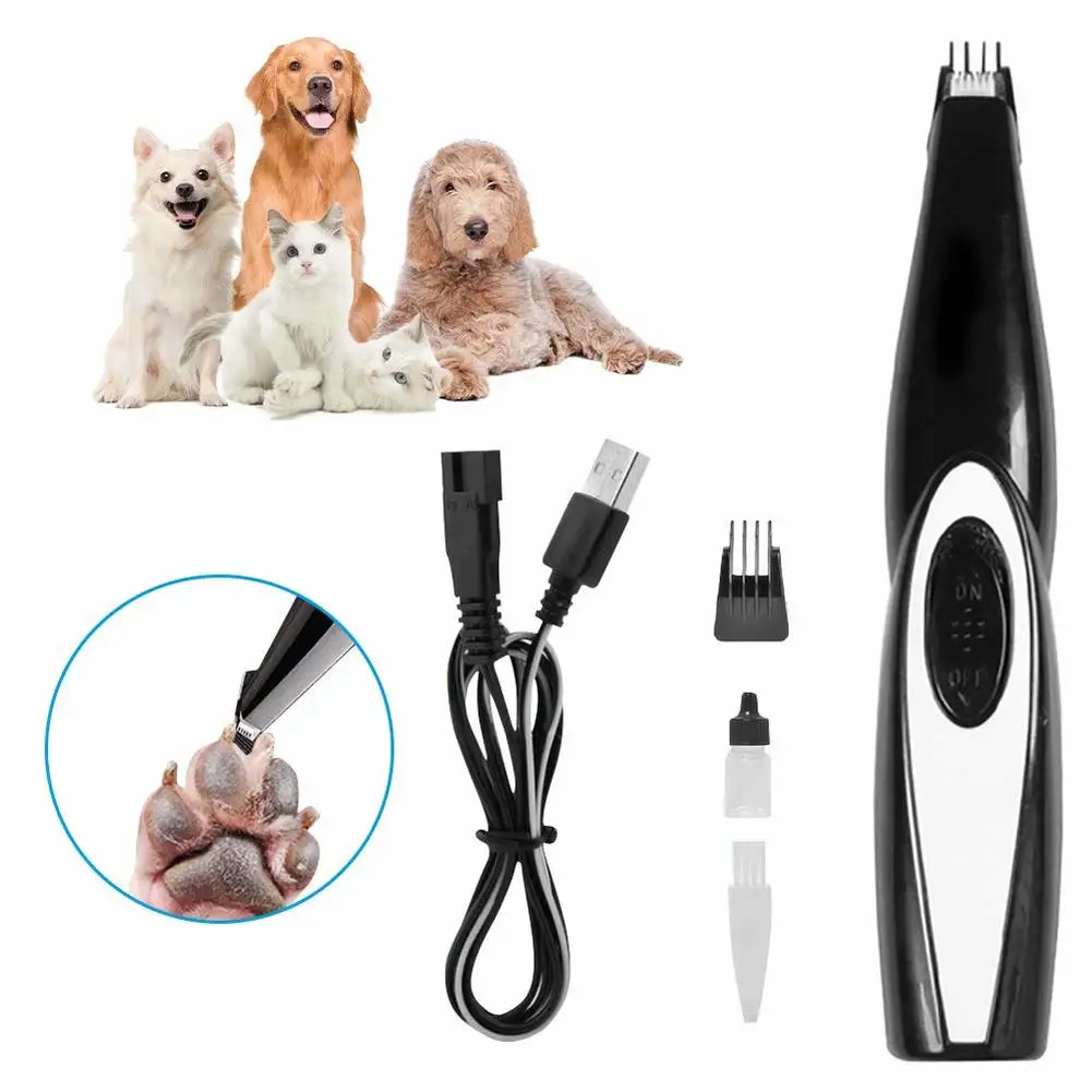 

Electronic Pet Nail Hair Trimmer Grinder Cat Dog Pet Grooming Tool Shearing Cutter USB Rechargeable Dog Haircut Paw Shaver Acces