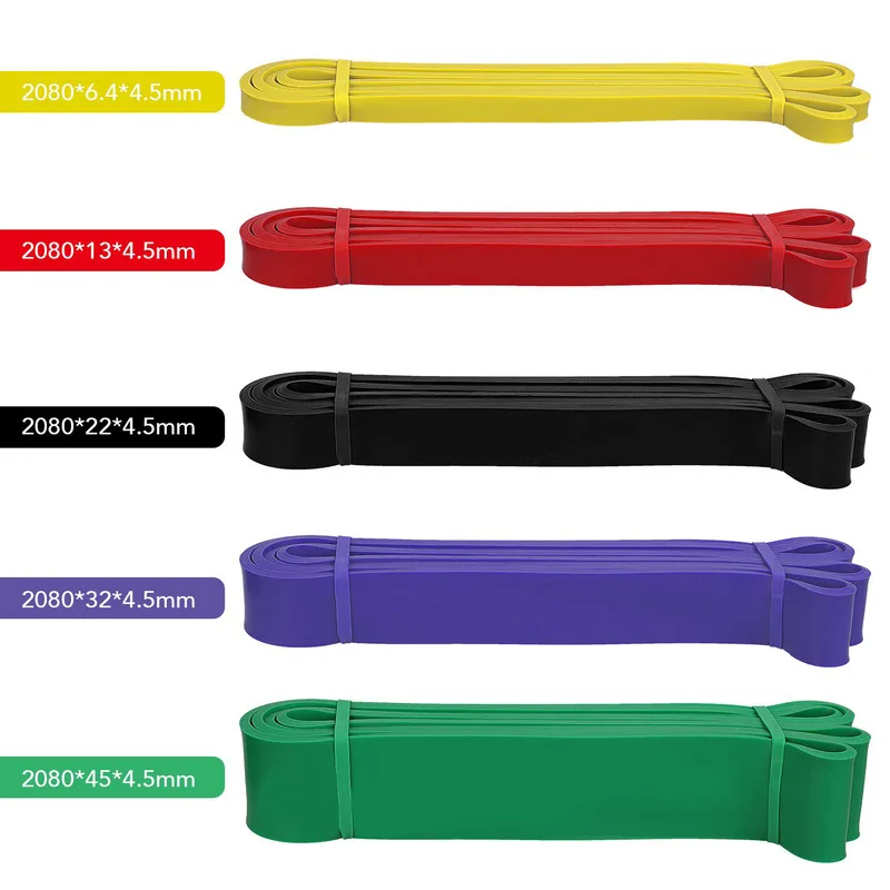 

Yiwu Free Delivery Pull Up Resistance Bands Power Bands Loop TPE Hips Exercise Stretch Hip Circle Yoga Fitness Band, Yellow,red,black,purple,green
