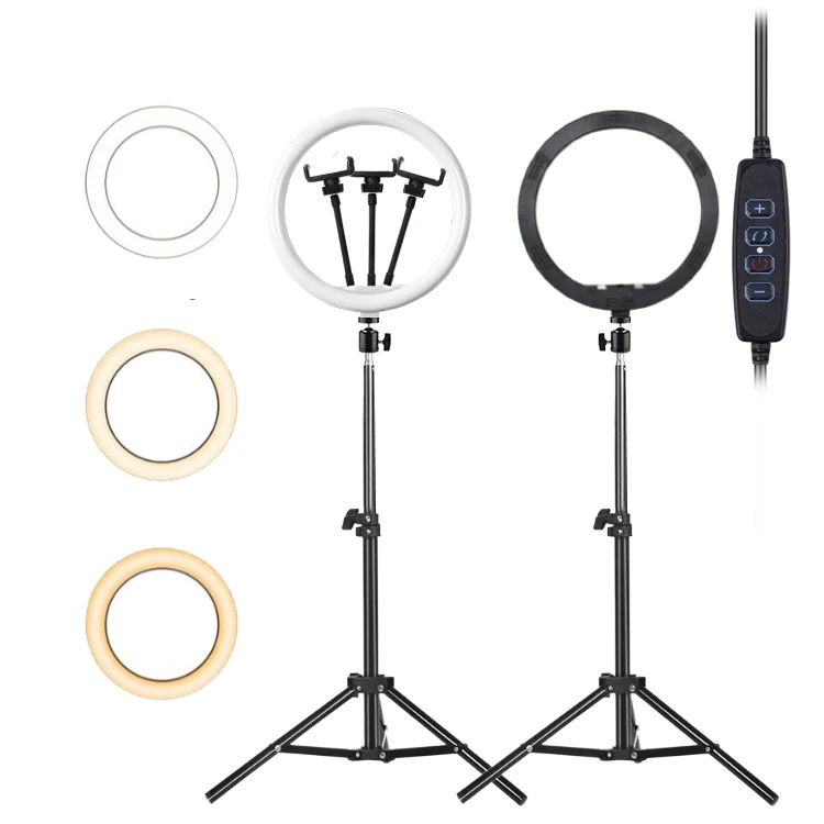 

makeup Led ring lamp light 30W dimmable phone selfie video makeup live fill light for Tiktok YouTube Video, Black color