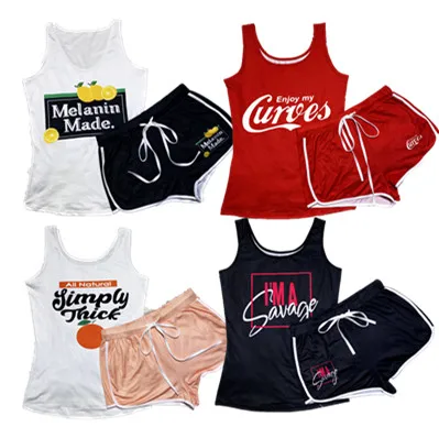 

2021 Summer wholesale hot sale sports wear snack shorts set women two pieces short set women's summer set, Customized color