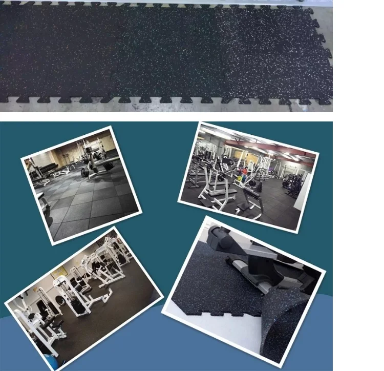 GYM rubber flooring /rubber floor mats for fitness /recycled rubber tile  Indoor safety interlocked foam soft EPDM puzzle mat