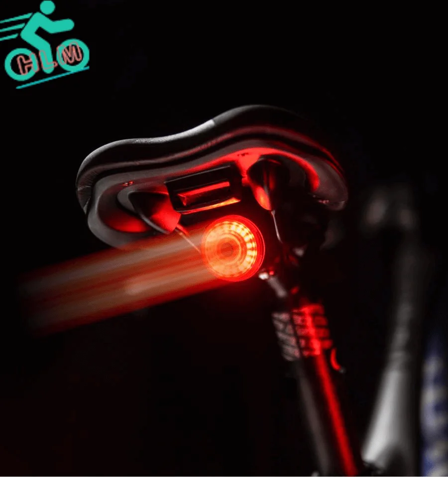 

Smart Bicycle induction Taillight Auto Start Stop Road Bike LED Light Waterproof Tail Light USB Cycling Back Rear Light for bike