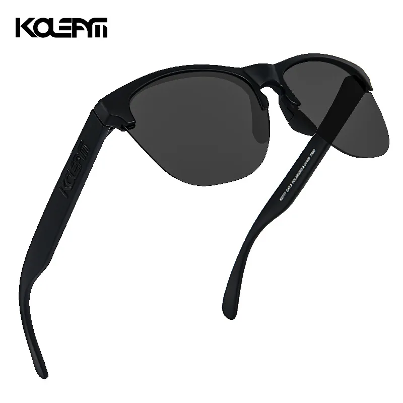 

Kdeam New Outdoor Sunglasses Men's and Women's Polarized Sunglasses Colorful Real Film Semi Rimless TR90 Sports Glasses KD8927, Picture colors