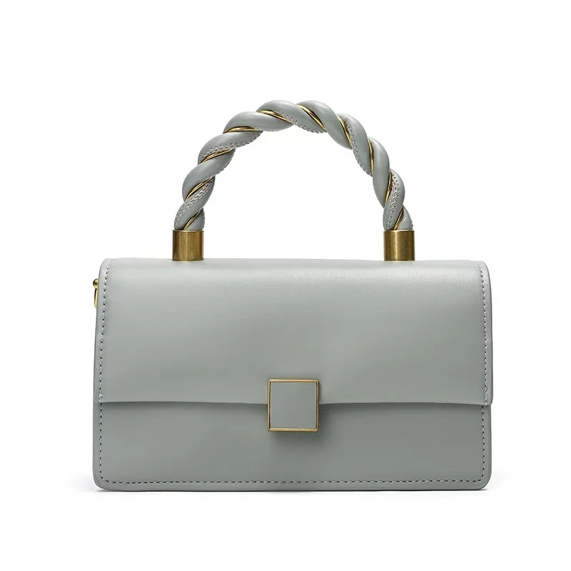 

High Quality small MOQ Women PU Leather Handbags Shoulder Bag Female Handbags With Adjustable Long Strap, 3 colors