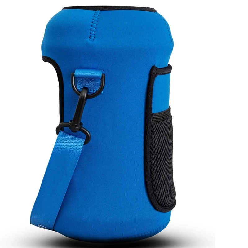 

OEM Custom Logo Neoprene Large Water Bottle Sleeve Water Bottle Holder Carrier with Adjustable Strap, Customized color