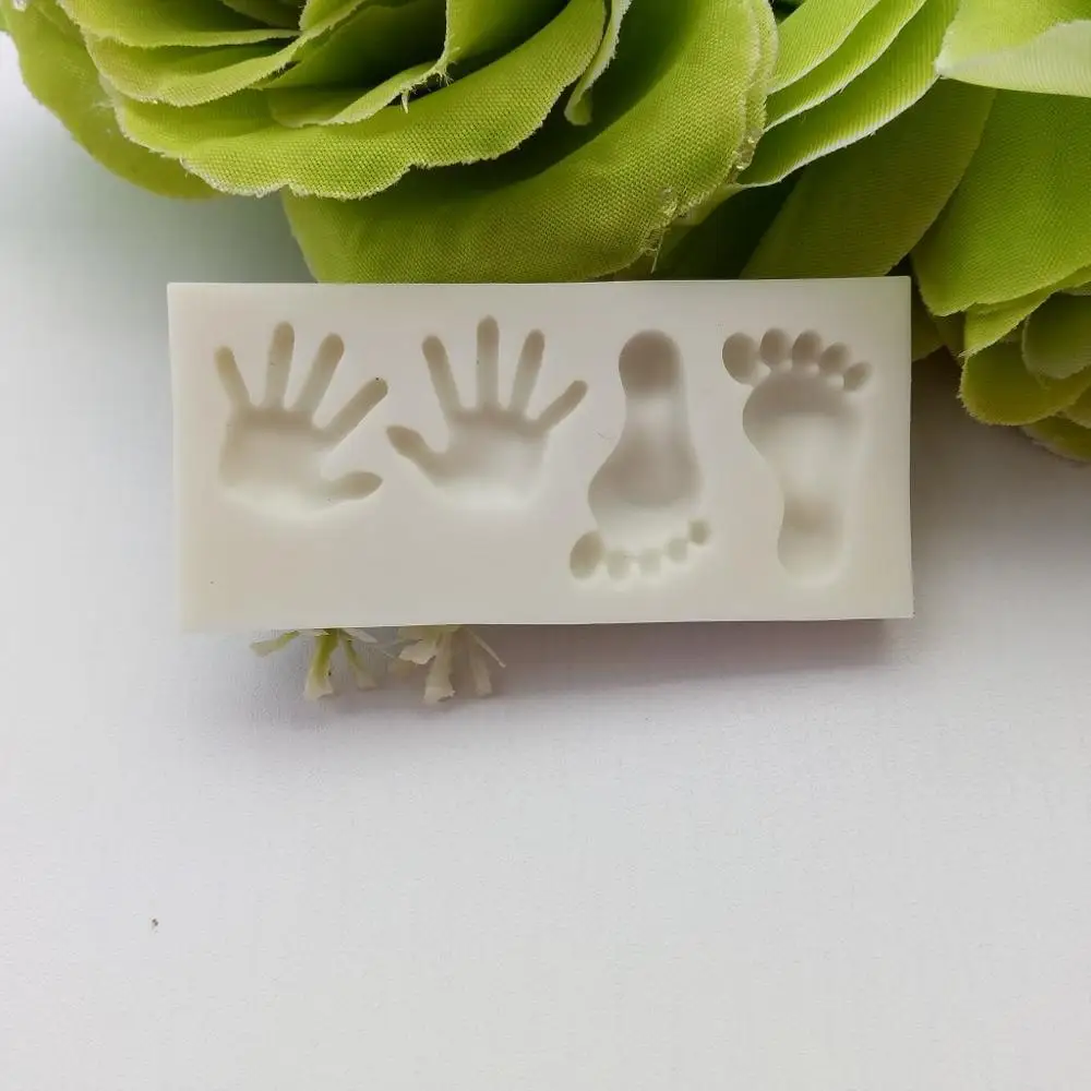 

New Arrival baby hand foot Silicone Mould Mold Chocolate Cake Baking Icing Wedding Decoration Romantic Daisy Fondant Tool