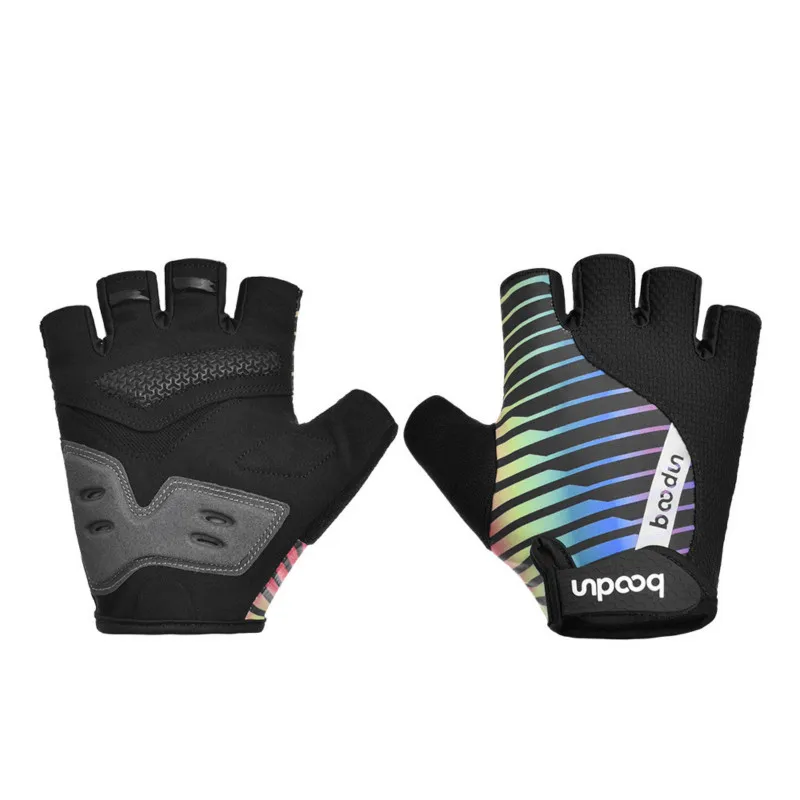 

Summer Colorful Men Women Cycling Gloves Half Finger Gloves Shockproof Breathable Road Mountain Bike Bicycle Gloves, 2 color can be choose
