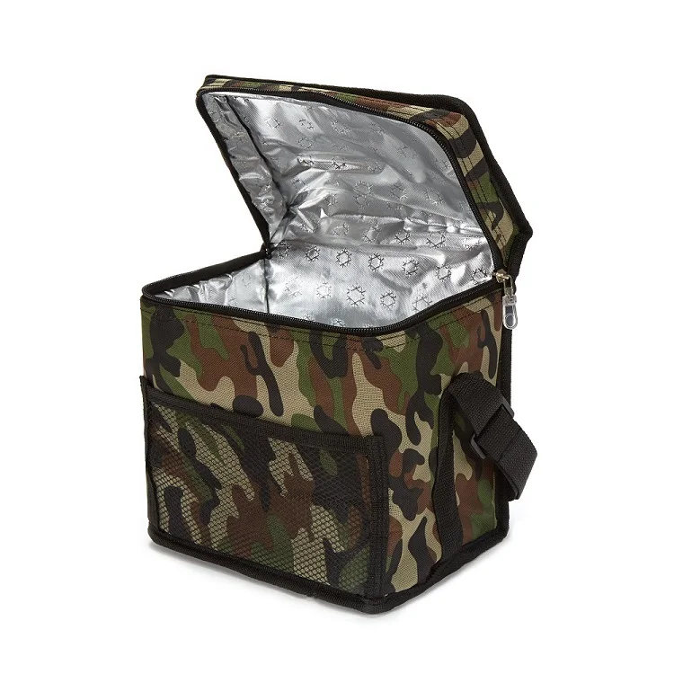 Outdoor Camouflage Oxford Hot Cold Thermal Insulated Food Shipping Lunch Bags Wholesale