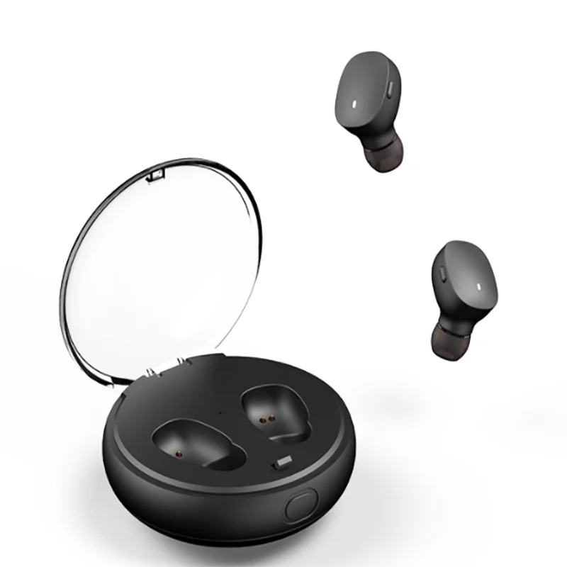 

Bt 5.0 Earphones True Wireless earphones TWS in-Ear Earbuds IPX6 Waterproof Mini Headset, Black