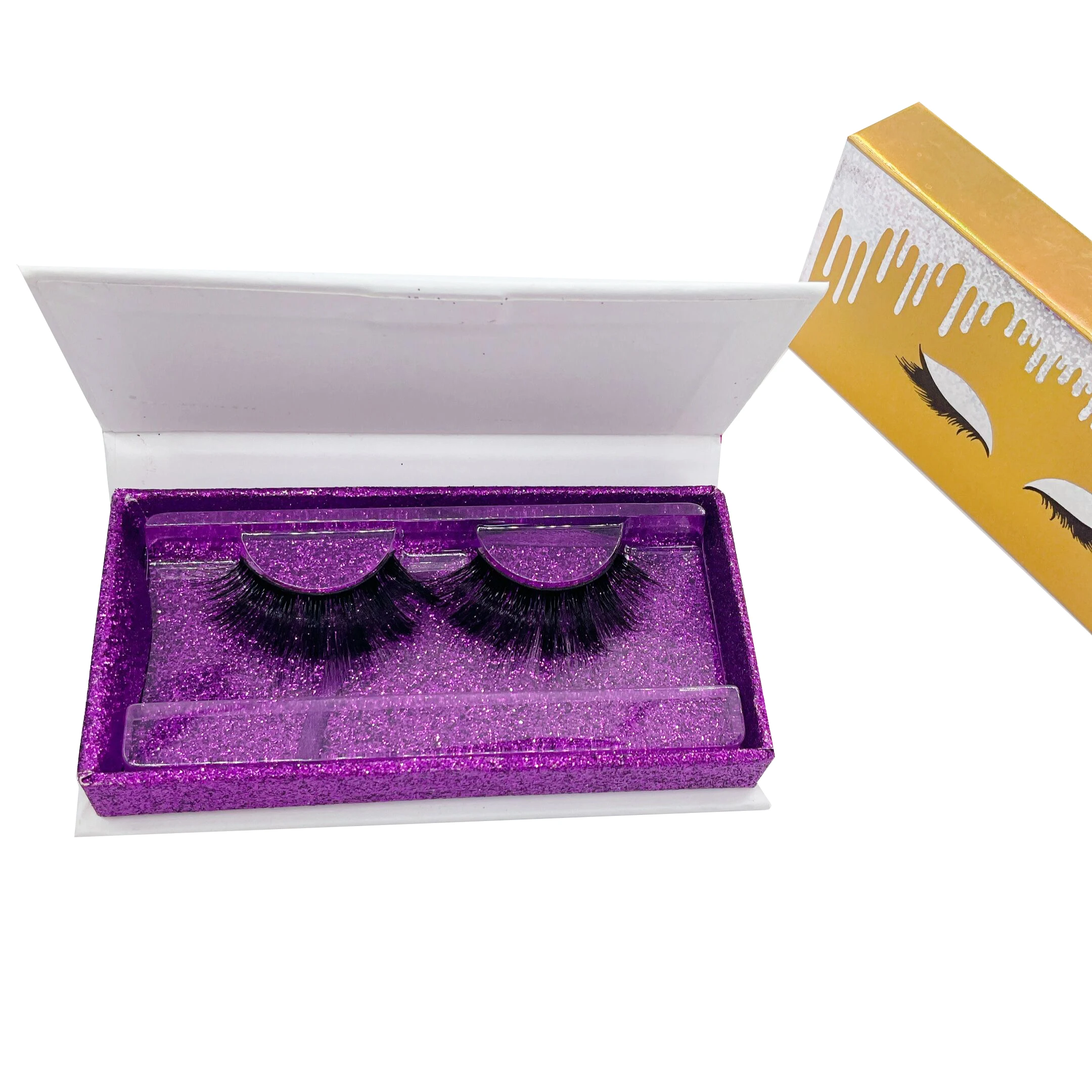 

2021 new arrivals lashes 5d 3d wholesale vendor bulk fluffy mink eyelashes, Black color