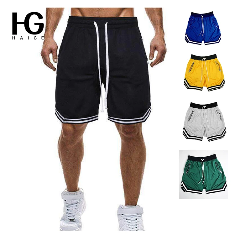 

Custom Print Men Zipper Sports Shorts Cropped Nylon Shorts Casual Drawstring High Street Mens Above Knee Shorts With Pockets