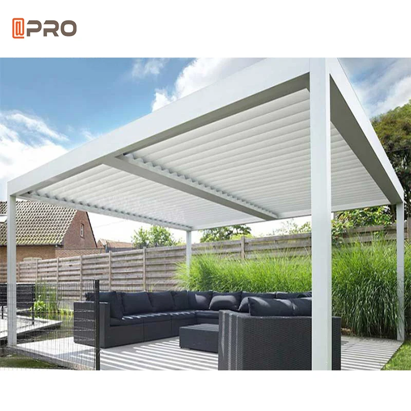 

Laminas Para Louvered Outdoor Alluminio Motorizzato Pergola, Customized colors