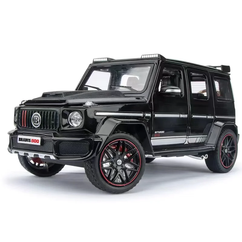 

Miniauto 1/24 G800 SUV Diecast Sound And Light Function Pullback Simulation Alloy Car Model Toy Gift Toy Vehicles