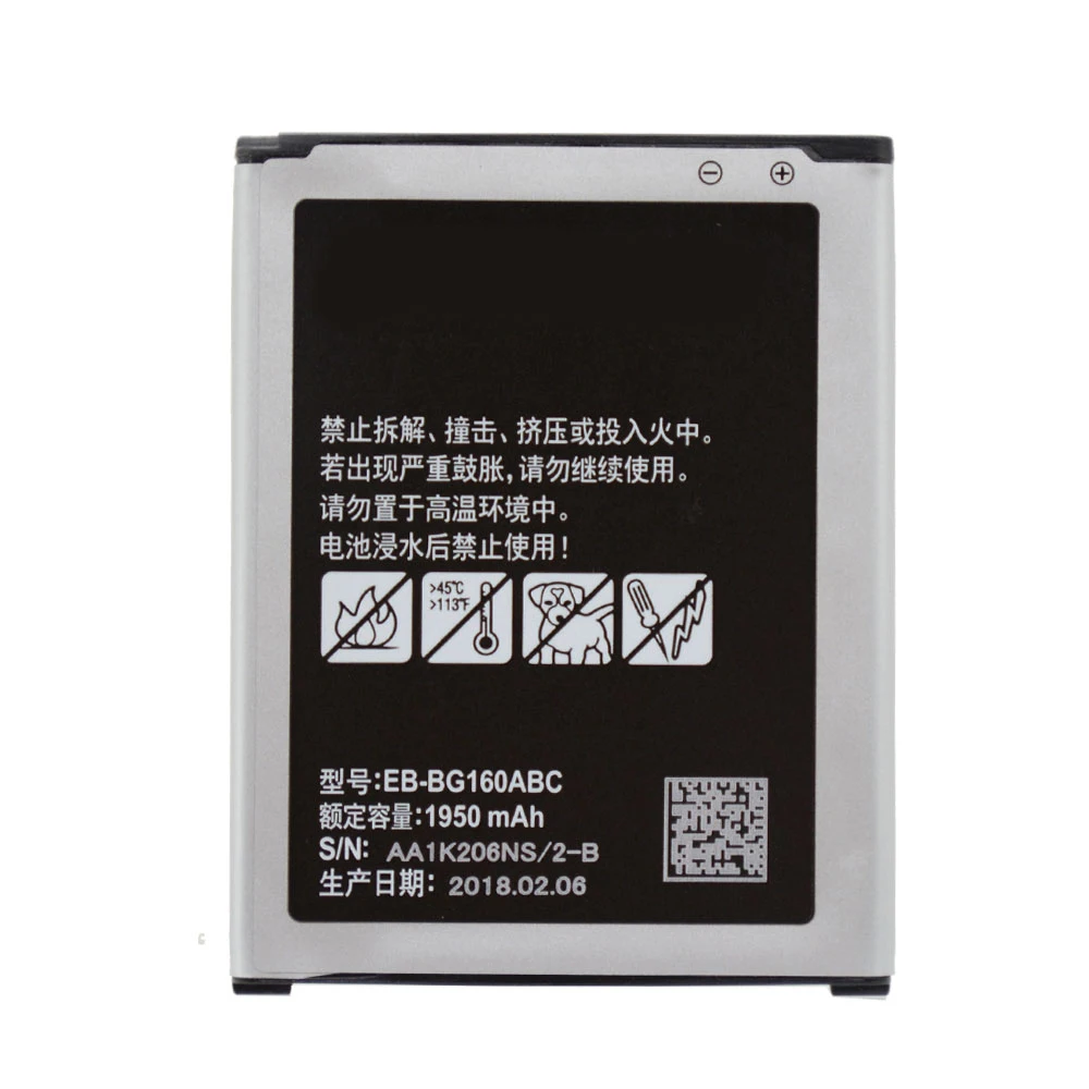 

100% Genuine New Replacement Battery For Samsung Galaxy Folder SM-G1600 EB-BG160ABC Top Quality akku 1950mAh