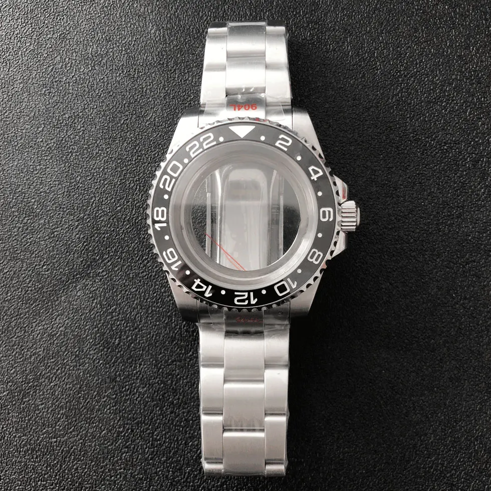 

SUB watch accessories 40mm case transparent back cover sapphire glass 316L bracelet suitable for Japanese NH35 movement A2