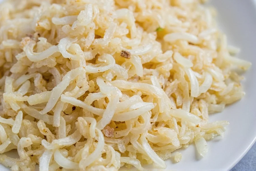 Mixing dehydrated onions with herbs