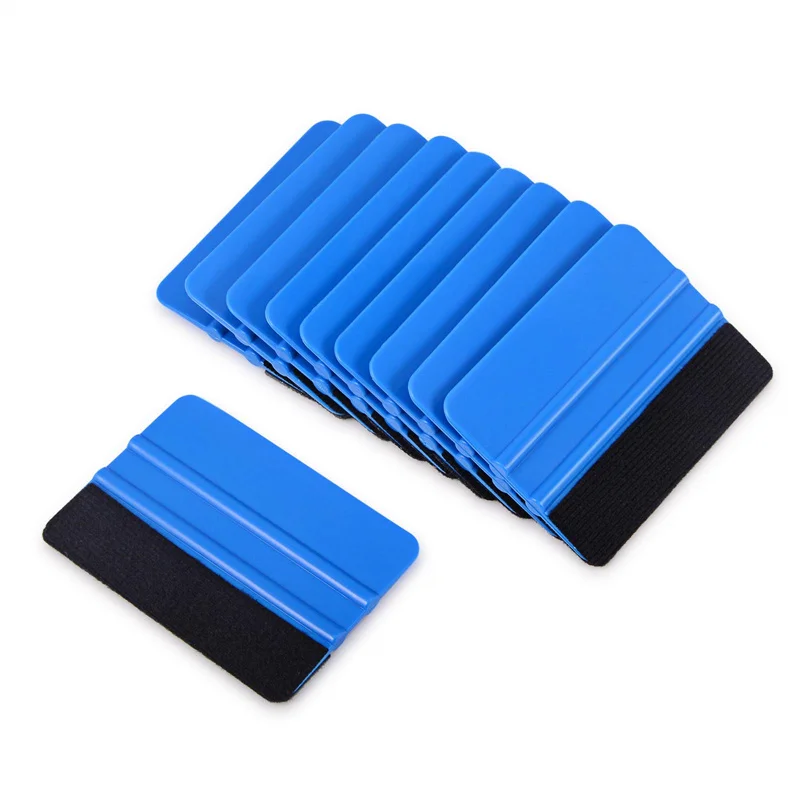 

10*7.3cm Sign Tools Vinyl Plastic Felt Edge Squeegee for Car Vinyl Scraper Decal Applicator