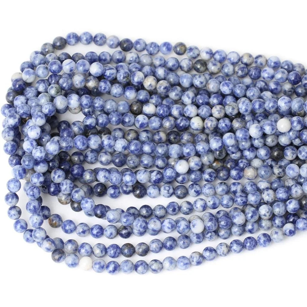 

10mm Blue White Sodalite Natural stone Loose Beads for Jewelry Making