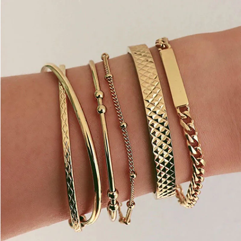 

Fashion Chain Jewelry Pearl Bracelet Twisted Bracelet for Women