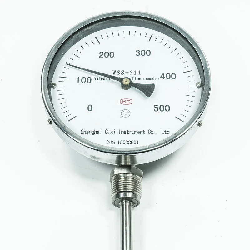 100mm Insert Length And Stainless Steel Dial Thermometer Stainless