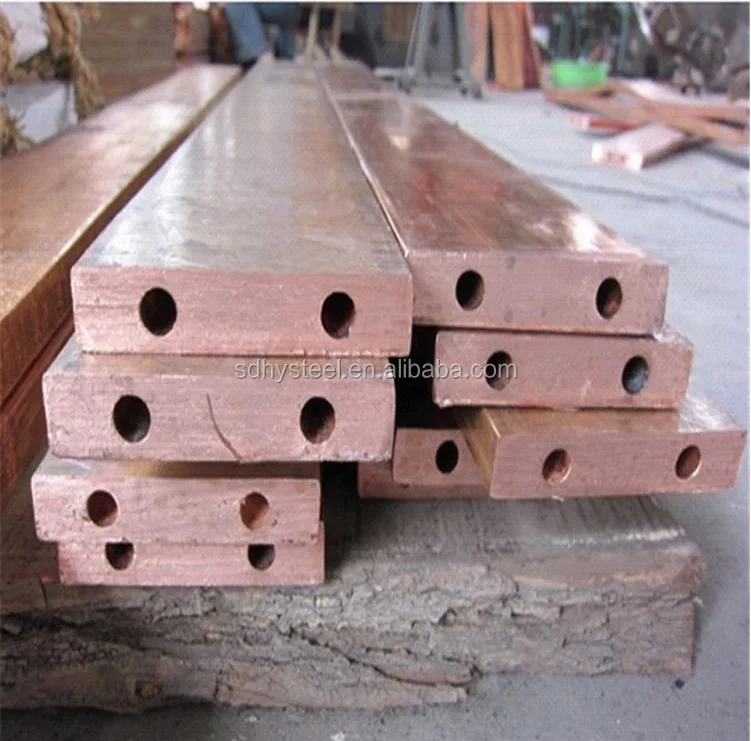 Hot Sale 99.99 Pure Copper Busbar Customized / Copper Flat Bar Price