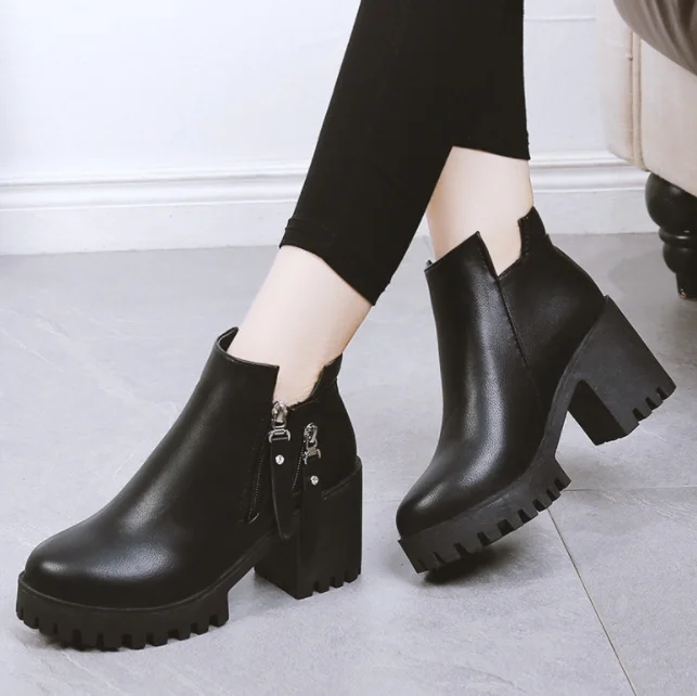 

cy30134a women boots new design fashion boots for ladies high quality europe style women half boots, Many