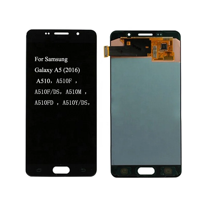 

Stock For Samsung Galaxy A5 2016 LCD A510 Display A510F A510M A510FD A510Y For Samsung A5 Duos Touch Screen Digitizer Assembly, Black