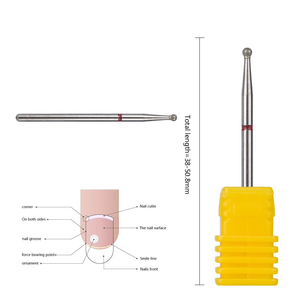 

3/32 Milling Cutter Nail Cuticle Cleaner Diamond Nail Drill Bit