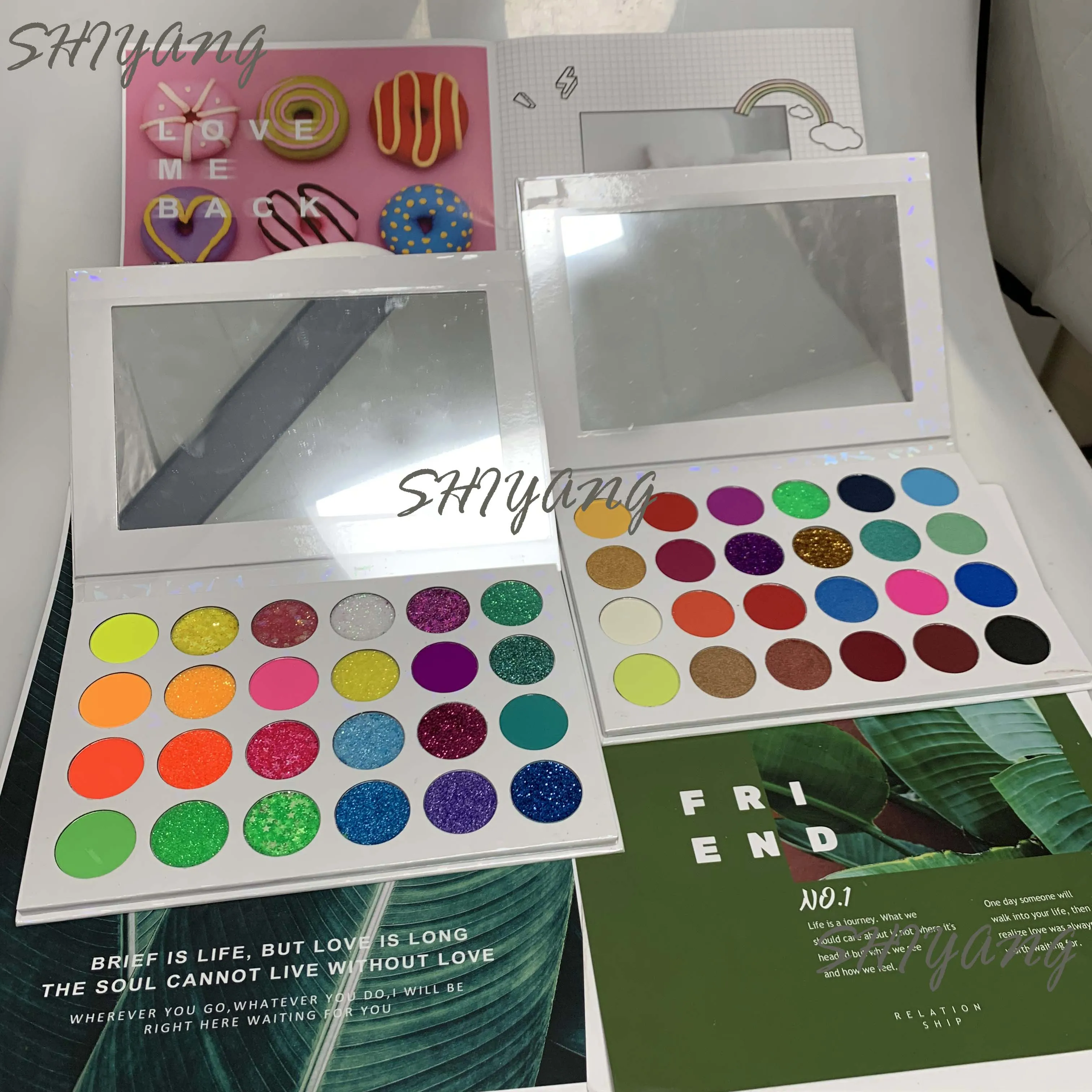 

Professional private label cosmetic makeup no brand pigment palette eyeshadow