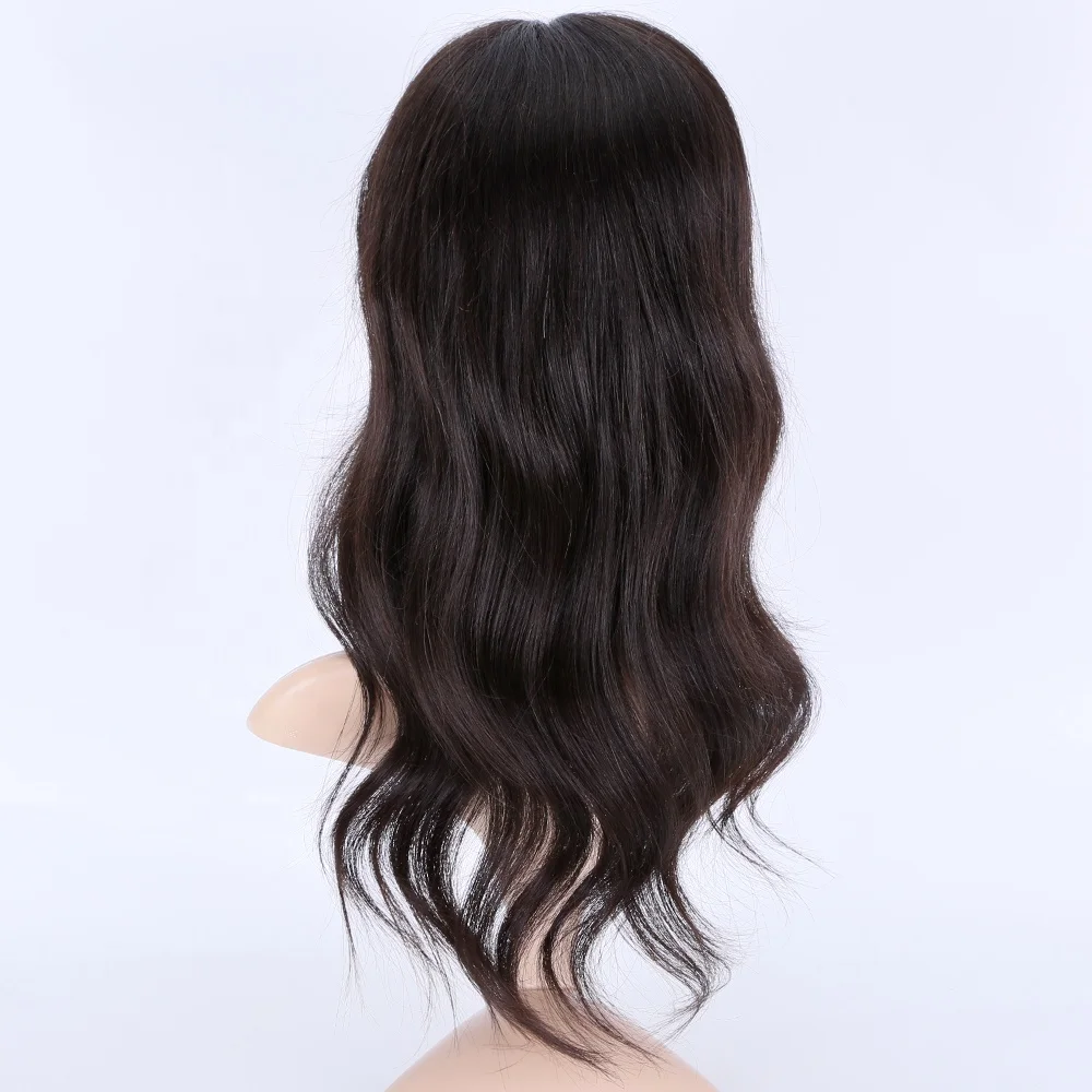 

Single Knots Lace Toupee Virgin European Remy Hair Natural Virgin Hair Weft section With Hand tied HD Lace Top Hair Topper