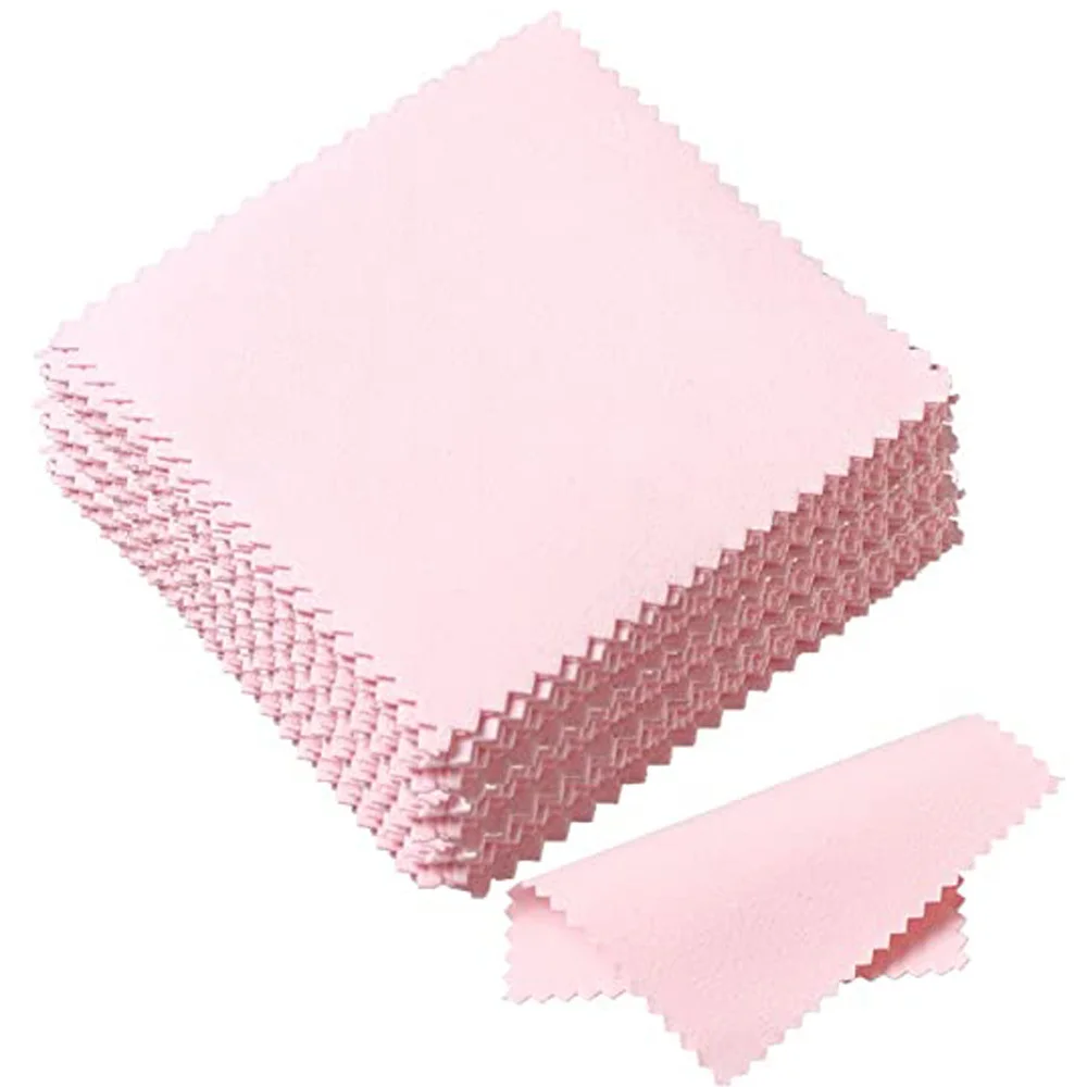 

Wholesale 100pcs/pack Microfiber Jewelry Polishing Cloth Jewellery Silver Cleaning Wiping Cloth Sliver Polishing Cloth