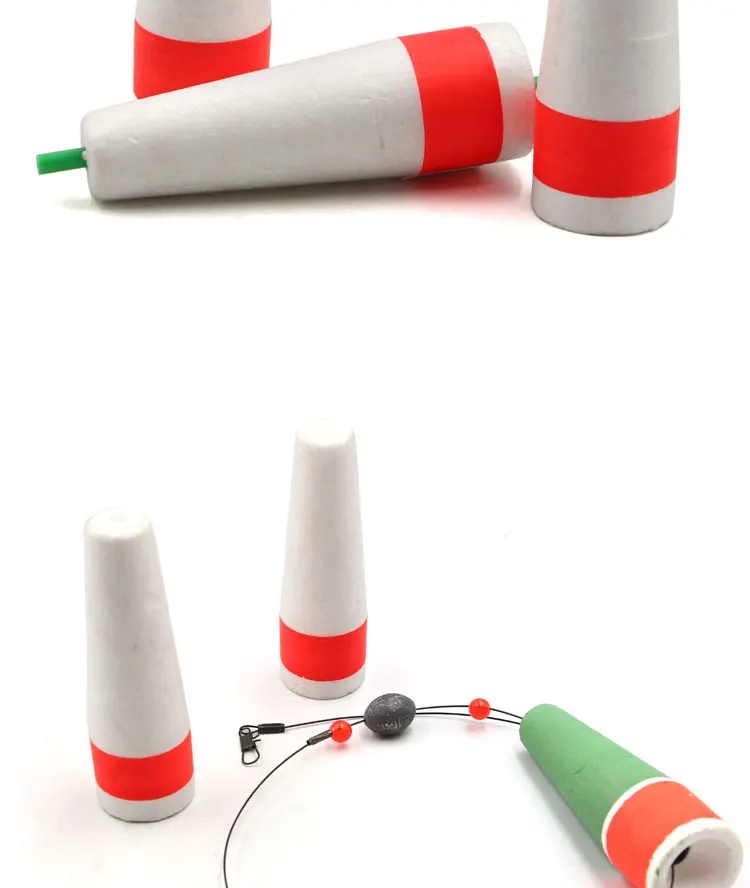 China Factory Customize Saltwater Fishing Foam Float,Float Rig,Swivel