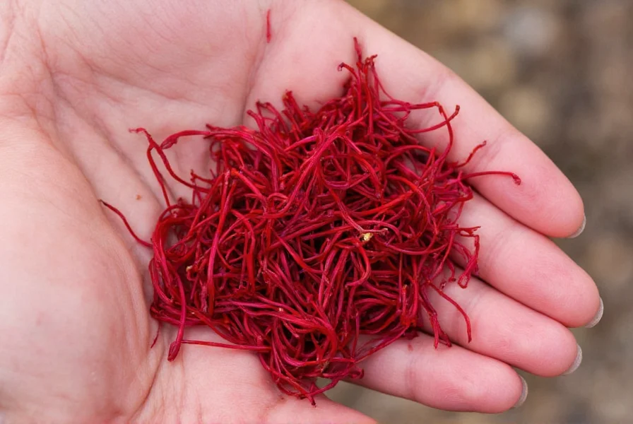 Close-up of saffron crocus corms being planted in well-drained soil with proper spacing