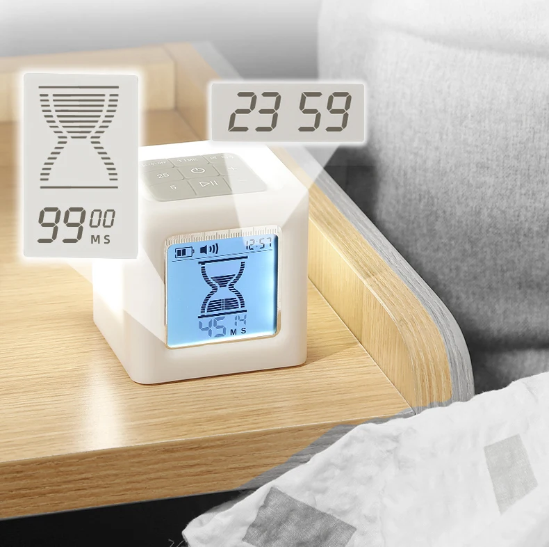 

Time management convenient operation plastic cube digital timer for kitchen cooking and study, Customized color