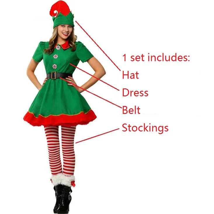 

Hot selling Christmas Costume Set Parent-child Clothing Performance Cosplay Set